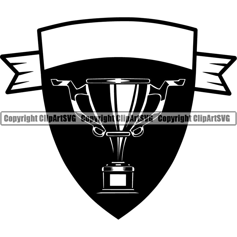 Design Element Shield Border Frame Badge Emblem Sport Trophy ClipArt SVG