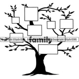 Element Stationary Wall Poster Family Tree ClipArt SVG