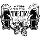 Food Beer Quotes Drink Glasses ClipArt SVG