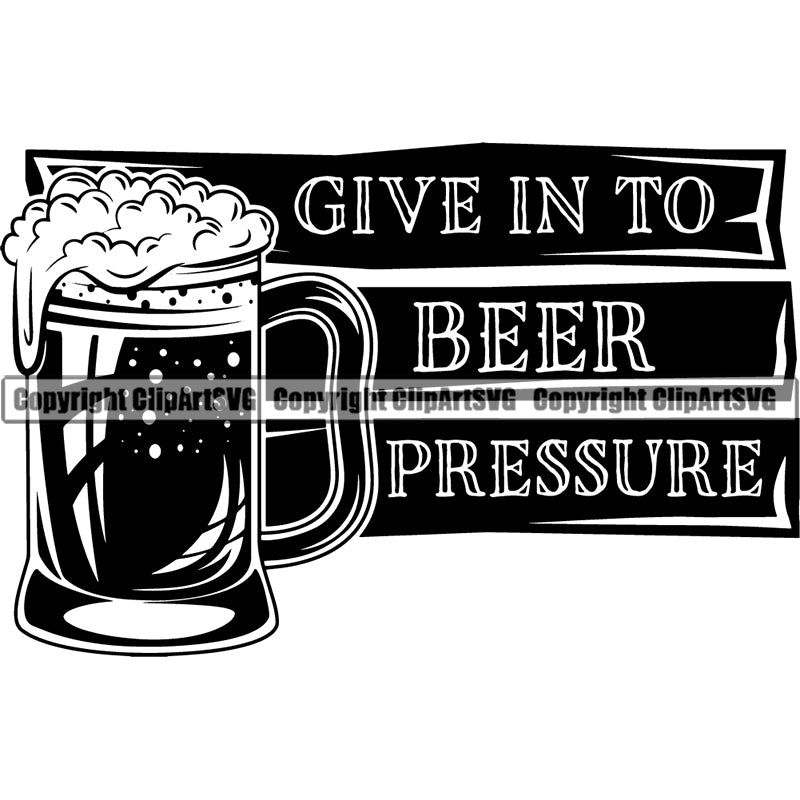 Beer Quotes Drink Glasses Holder ClipArt SVG