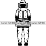 Man Food Honey Sweet Bee ClipArt SVG