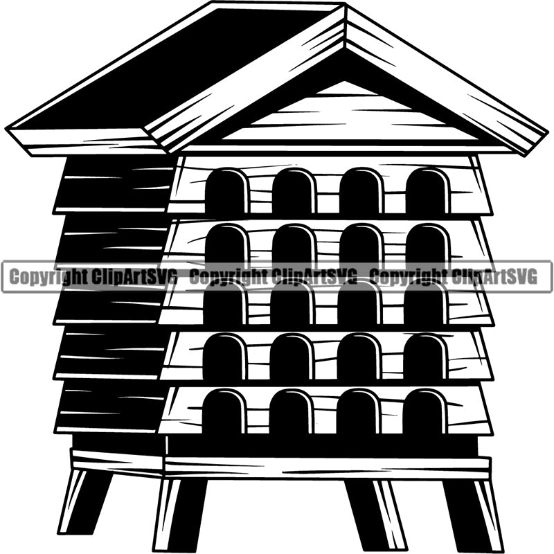 Food Honey Sweet Bee Delicious Sugar Hive Home ClipArt SVG