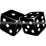 Game Dice Board Game Play Bet Wager Craps ClipArt SVG