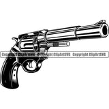 Occupation Cowboy Gun Revolver Weapon ClipArt SVG
