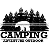 Hobby Camping Logo Camper Recreational Adventure Clipart SVG