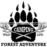 Hobby Camping Logo Camper Recreational Adventure Clipart SVG