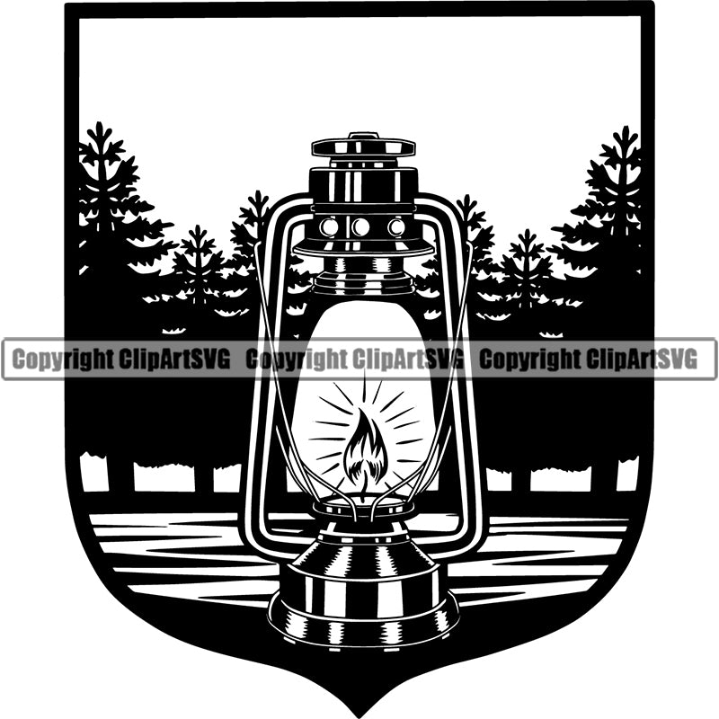 Hobby Camping Logo Camper Recreational Adventure Clipart SVG