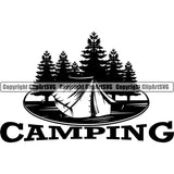 Hobby Camping Logo Camper Recreational Adventure Clipart SVG