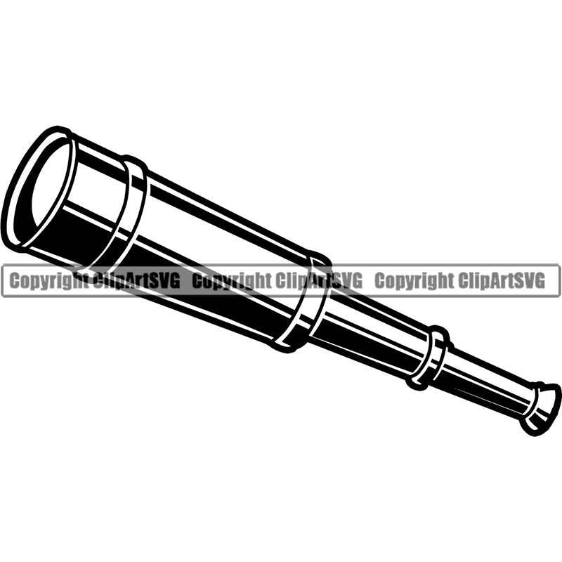 Hobby Camping Telescope Logo Camper Recreational Adventure Clipart SVG