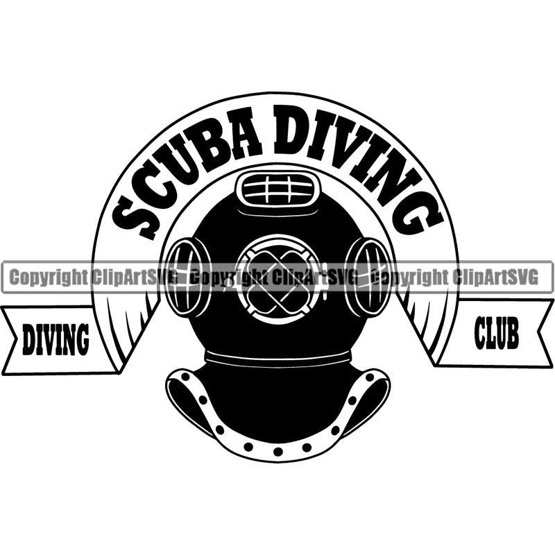 Hobby Diving Logo Dive Diver Equipment Nautical Sailing Boating Sail Boat Sailboat ClipArt SVG