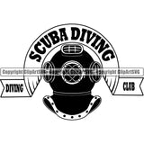 Hobby Diving Logo Dive Diver Equipment Nautical Sailing Boating Sail Boat Sailboat ClipArt SVG