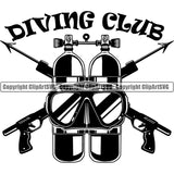 Hobby Diving Logo Dive Diver Equipment Nautical Sailing Boating Sail Boat Sailboat ClipArt SVG