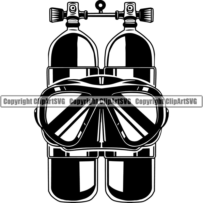 Hobby Diving Logo Dive Diver Equipment Nautical Sailing Boating Sail Boat Sailboat ClipArt SVG