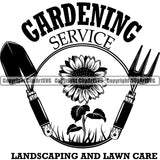 Hobby Gardening Logo Care Farming Farmer Farm Organic Pitch Fork ClipArt SVG