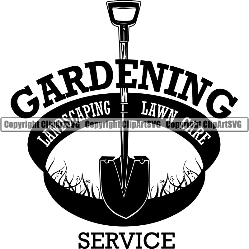 Hobby Gardening Logo Fork Farming Farmer Farm Organic Pitch Fork ClipArt SVG