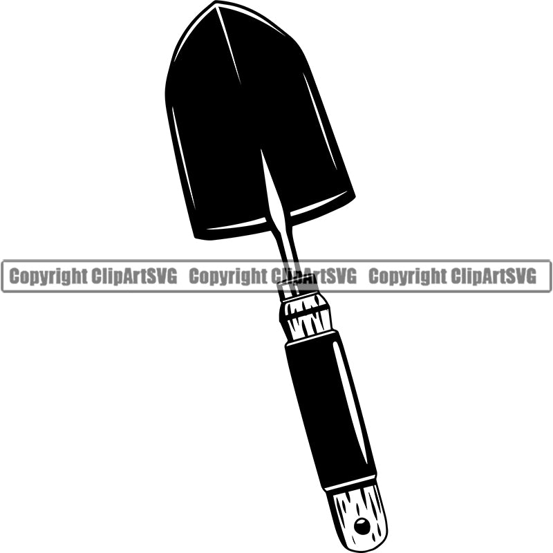 Hobby Gardening Spade ClipArt SVG