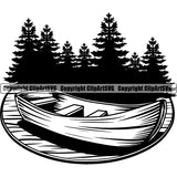 Hobby Kayaking Logo Canoe Canoeing Raft Rafting Boat Boating Logo ClipArt SVG