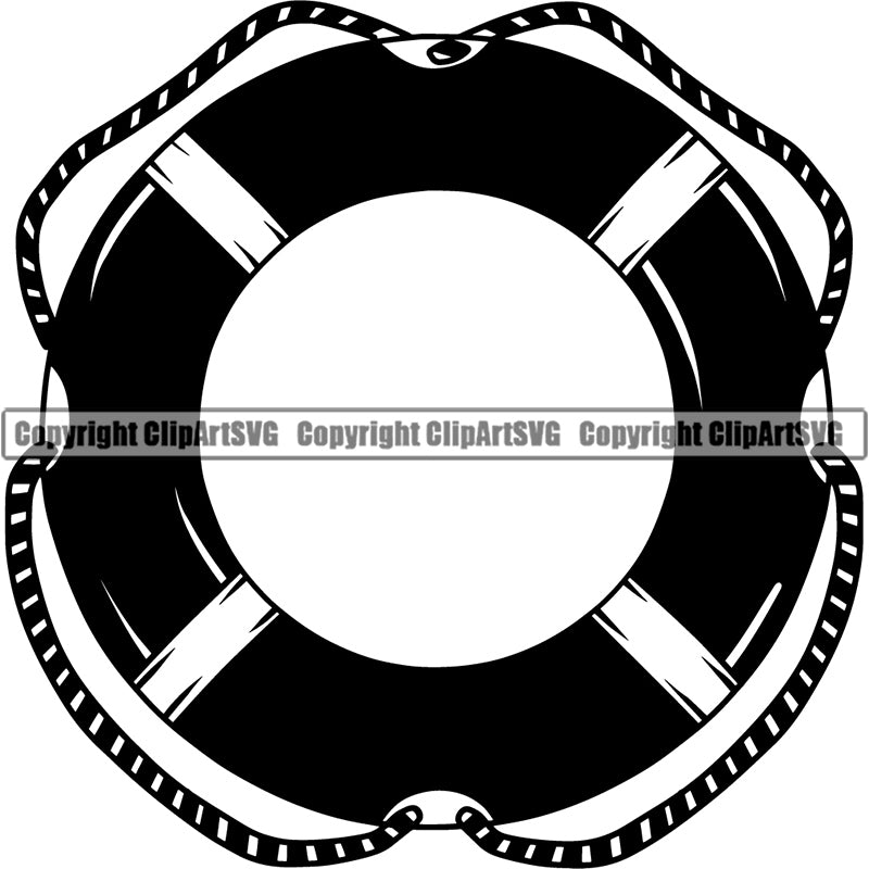 Life Float Life Preservers Boat Sea ClipArt SVG