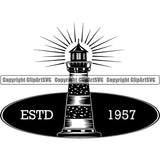 Nautical Sailing Captain Lighthouse Boat Sail Fish Fishing Compass ClipArt SVG