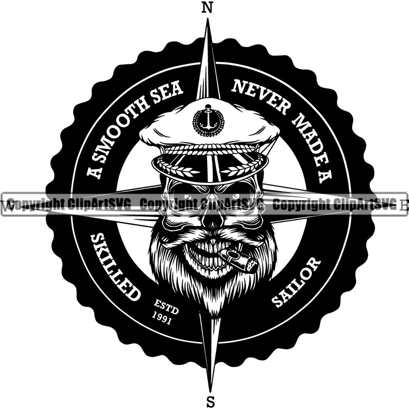 Pirate Sea Gangster Criminal Warrior ClipArt SVG