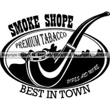 Tobacco Pipe Smoke Smoking ClipArt SVG