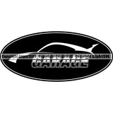 Garage Logo Auto Car ClipArt SVG