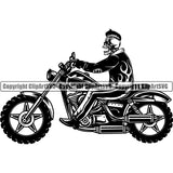 Motorcycle Chopper Motor Repair Mechanic Service Skeleton Bike Chopper Skull Biker Fire Jacket ClipArt SVG