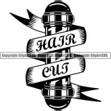 Barber Barbershop Hairstylist Logo Haircut ClipArt SVG