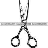 Barber Barbershop Hairstylist Hair Scissors Haircut ClipArt SVG