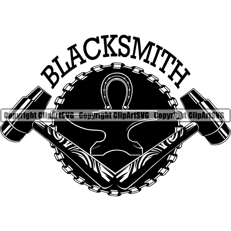 Blacksmith Logo Metalwork Metal Forge Weld Welder Welding Anvil 4rf5az ClipArt SVG