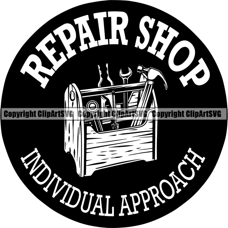 Occupation Logo Construction Building Repair Service Architect Draftsman Compass ClipArt SVG