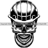 Skeleton Scary Evil Horror Halloween Death Dead Construction Worker Skull Tools  Building Repair Service Architect Draftsman Compass ClipArt SVG