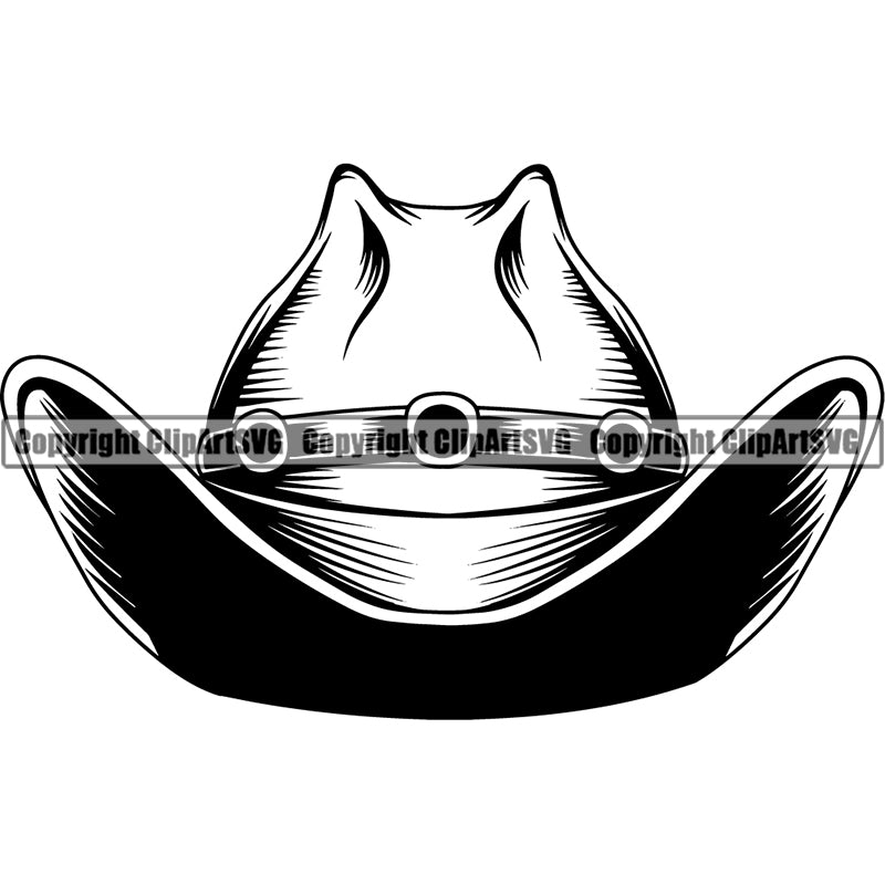 Occupation Cowboy Hat ClipArt SVG