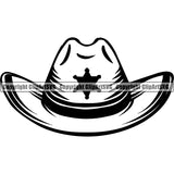 Occupation Cowboy Hat ClipArt SVG
