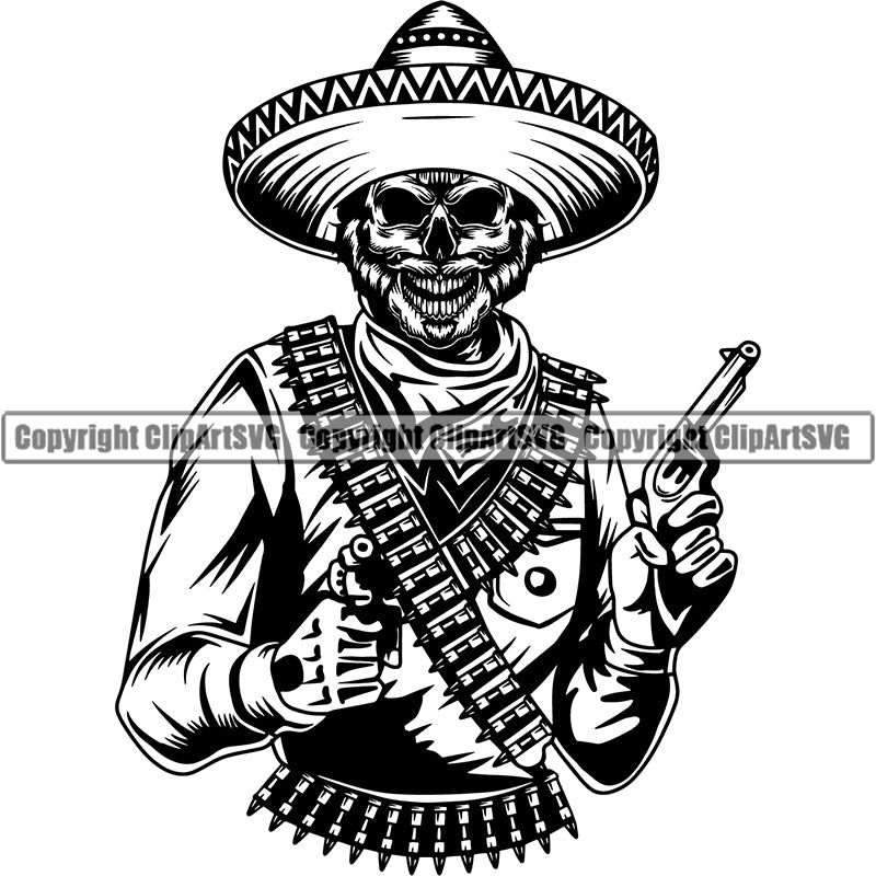 Occupation Cowboy Bandit Outlaw ClipArt SVG
