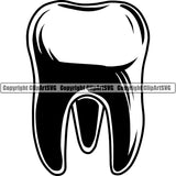 Occupation Dentist Tooth Dental Service Logo ClipArt SVG