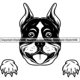 Dog Groomer Peeking ClipArt SVG