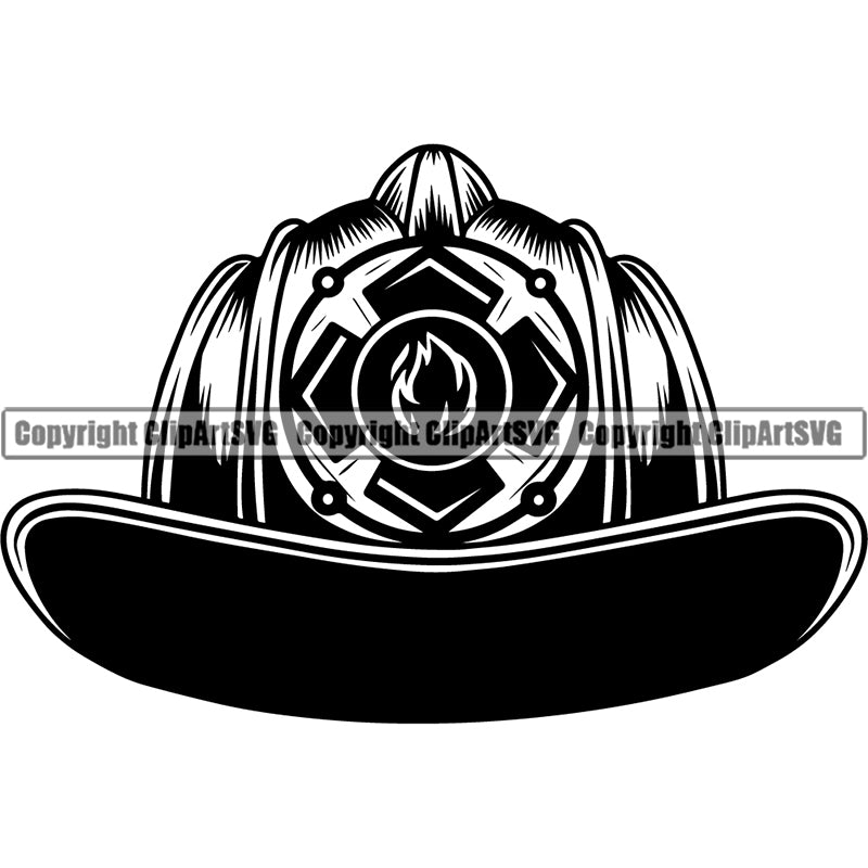 Firefighting Firefight Firefighter Fire Fight Emblem Helmet Logo ClipArt SVG