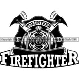 Firefighting Firefight Firefighter Fire Fight Emblem Badge Logo Skull Skeleton Scary Evil Horror Halloween Death Dead ClipArt SVG