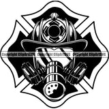 Firefighting Firefight Firefighter Fire Fight Emblem Badge Logo ClipArt SVG