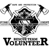 Firefighting Firefight Firefighter Fire Fight Emblem Badge Logo ClipArt SVG