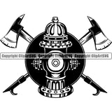 Firefighting Emblem Badge Logo