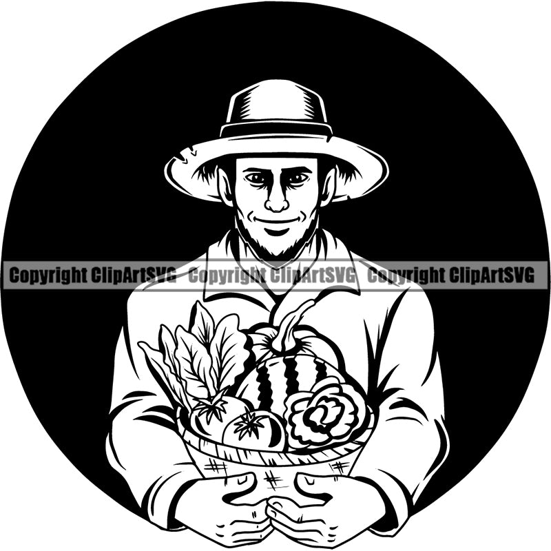 Occupation Gardening Gardner Male ClipArt SVG