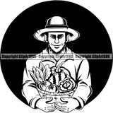 Occupation Gardening Gardner Male ClipArt SVG