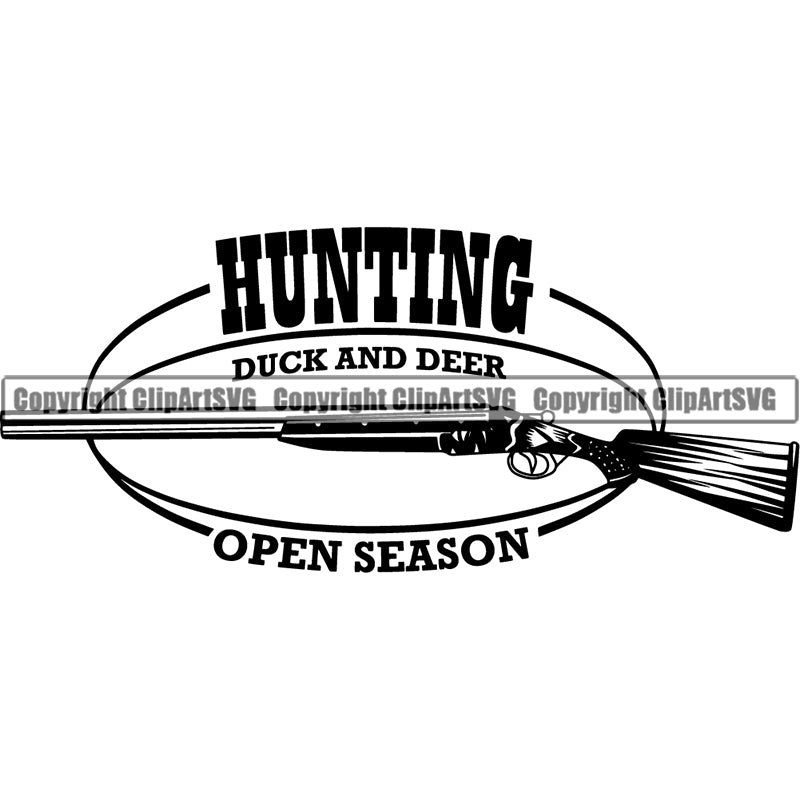 Occupation Sports Game Hunting Logo Hunter Duck ClipArt SVG
