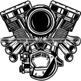 Mechanic Repair Shop Garage Car Engine ClipArt SVG