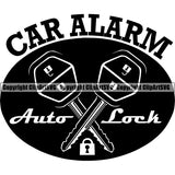 Mechanic Logo Auto Car Alarm ClipArt SVG