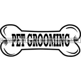 Pet Grooming Groomer Service Dog Logo ClipArt SVG