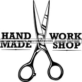 Tailor Seamstress Alterations Scissors Handmade Workshop ClipArt SVG