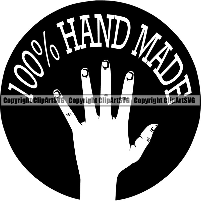 Tailor Seamstress Alterations 100% Handmade Logo ClipArt SVG